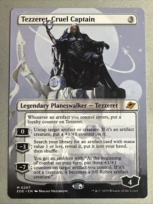 MTG / Tezzeret, Cruel Captain / EOE / #287 / Regular (Borderless) / Mythic / NM - Image 1 of 2