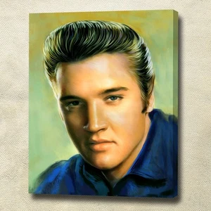 Arte su tela giclée Elvis Presley - Decorazione da parete perfetta! - Foto 1 di 4