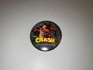 Crash Bandicoot N-Sane Trilogy GameStop Promotional pin back Button Pin NEW - Picture 1 of 2