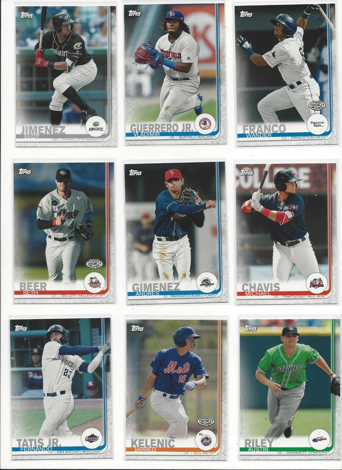 2019 TOPPS PRO DEBUT ( DRAFT PICKS, PROSPECTS, MINOR LEAGUE ) - U PICK!! - Image 1 of 1