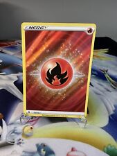 Pokémon TCG Fire Energy (Texture Full Art) Crown Zenith 153/159 Ultra Rare NM