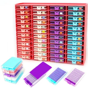 12/24/48 pcs Tray +1Pcs Storage Rack Slots,5D DIY Painting Tray, Drill Plate Box - Bild 1 von 45