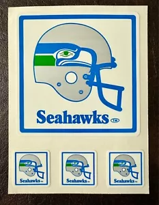 VINTAGE SEATTLE SEAHAWKS TEAM ISSUED STICKER STICKERS DECAL NFL 1980'S MINT - Picture 1 of 3