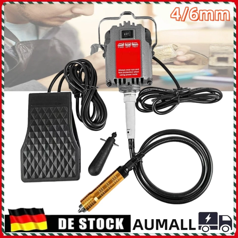 MARKENLOS 220V 4mm/6mm Foredom Hanging Flexshaft S-R Motor for Jewelry Design Repair DE