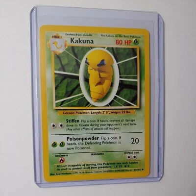 4th Print Base Set Kakuna 33/102 Uncommon Pokemon Card LP-NM - Image 1 of 2