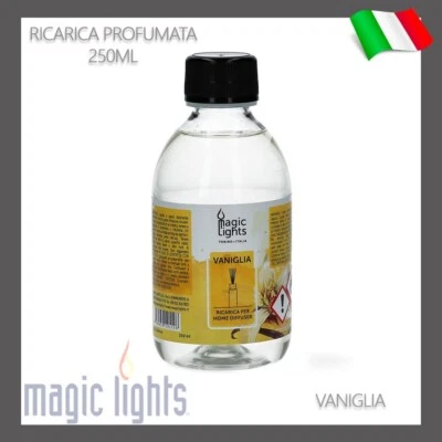 RICARICA PROFUMO AMBIENTE CASA PER DIFFUSORI BASTONCINI 250ML FRAGRANZA VANIGLIA - Immagine 1 di 2