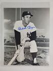 Clete Boyer Signed 8x10 Glossy B&W Photo New York Yankees Authentic Autograph