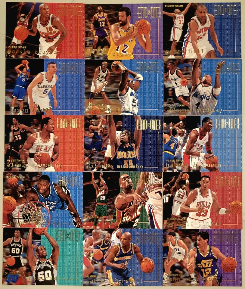 1995-96 Fleer Basketball END 2 END Series Inserts - Pick your Card - - Image 1 of 1