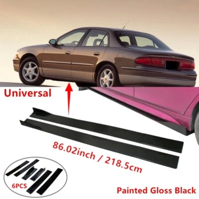 86" Universal Fit For Buick Regal 1998-2004 Side Skirt Lip Splitter Rocker Panel - Image 1 of 4