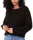 Free People Ladies Comfy Raglan Sleeve Carter Pullover Black Top Tunic NWT XS