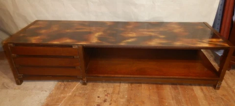 Vintage Mid Century Modern Lane Coffee Table as-is Cover