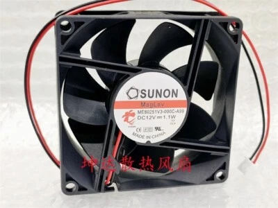 SUNON ME80251V3-000C-A99 8025 12V 1.1W 8cm Power Supply Cooling Fan - Image 1 of 3