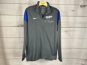 Nike Baseball LOS ANGELES DODGERS MLB 1/4 Zip Pullover Mens S Blue Gray Pro B51 - Picture 1 of 4