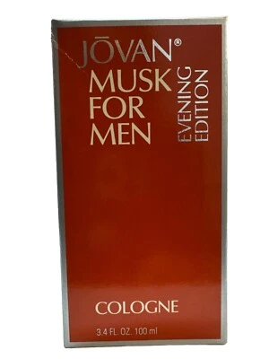 Jovan Musk para Hombre Edición Noche 3.4oz Colonia Splash Caja Envejecida Foto 1 de 3