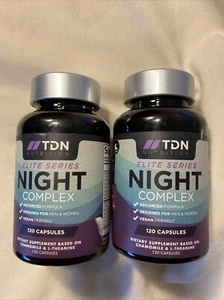 2 pack TDN Nutrition Elite Series Night Complex 120 Caps Exp 11/25 - Picture 1 of 2