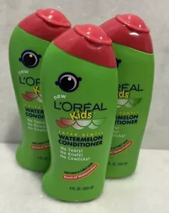 L'oreal Kids Extra Gentle Watermelon Conditioner 9 oz Lot of 3 - Picture 1 of 2