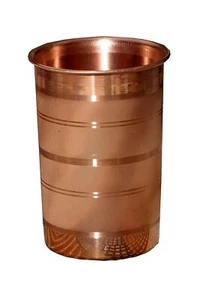 Pure Copper Drinking Serving Water Glasses Serveware Glass Tumbler  - Picture 1 of 4