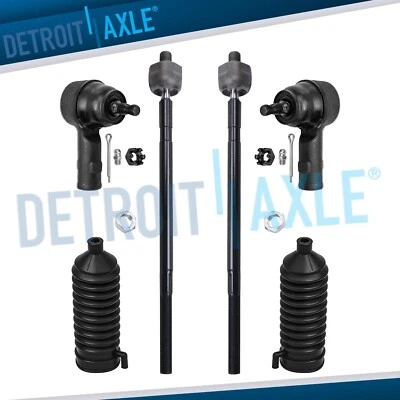 6pc Complete Front Inner and Outer Tie Rod w/ Boots for 2006 - 2007 Ford Focus - Изображение 1 из 4