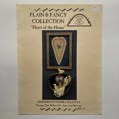 Homespun Elegance Heart Of The Home Plain & Fancy Counted Cross Stitch Pattern - Image 1 of 3