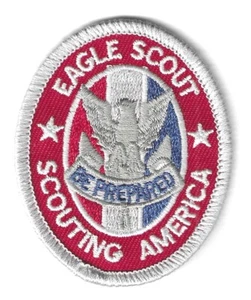 BSA BOY SCOUT NUEVO PARCHE PREMIO RANGO ÁGUILA ACTUAL "SCOUTING AMERICA" 1910 ESPALDA - Imagen 1 de 3
