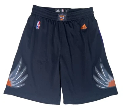 Pantalones cortos de baloncesto Adidas NBA Phoenix Suns 2015 para hombre negros talla grande Foto 1 de 4