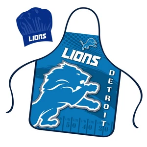 Detroit Lions Chef Hat and Apron Set - Picture 1 of 1