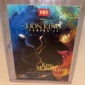 Skybox The Lion King 1994 serie 2 borde de lámina FB1 inserción King Mufasa Lives 🦁 - Imagen 1 de 12
