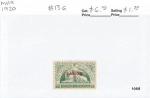 Samoa / Neuseeland Besetzung #136 Aufdruck "Siegausgabe" MHR 1920 - Bild 1 von 1