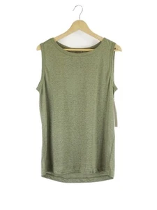Camiseta sin mangas Amelius 'Aceline' de lino verde XL | NUEVA CON ETIQUETAS por Reluv Clothing - Imagen 1 de 3