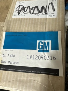 GM 12090316 Instrument Panel Wiring Harness 1989 Corvette See Notes NOS - Picture 1 of 24