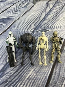 Lote De 4 - Figuras Star Wars, Guerras Clon / Troopers De Colección - Imagen 1 de 18