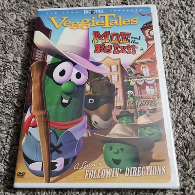 Совершенно новый запечатанный DVD-фильм Veggie Tales Moe And The Big Exit - Изображение 1 из 2