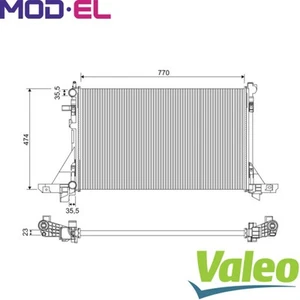 RADIATOR ENGINE COOLING 701952 FOR RENAULT MASTER/III/Van/Platform/Chassis/Bus - Picture 1 of 6