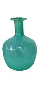 Uttermost Green Blue Glass Vase~ Beautiful Classic Modern Boho - Picture 1 of 6