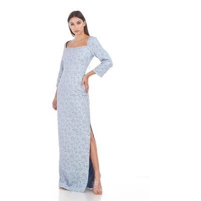 JS Collections Sz 2 Remi Sweetheart Column Gown Slate Long Dress Evening Wedding - Image 1 of 4