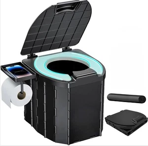Trekker Portable Toilet – Compact Porta Potty with Lid for Camping, Road Trips - Picture 1 of 4