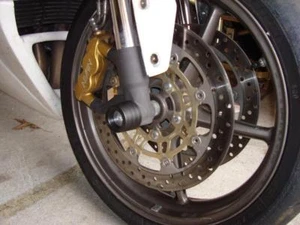 PF09 PROTECTION POUR FORCHE YAMAHA FZ6 2004-2012 ROULETTES FORCHE TAMPONS - Imagen 1 de 1