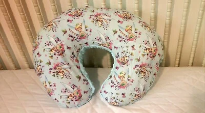 Funda de Almohada Boppy Hecha/Con Campanilla Y Azul Minky Burbuja Punto Trasero  Foto 1 de 3