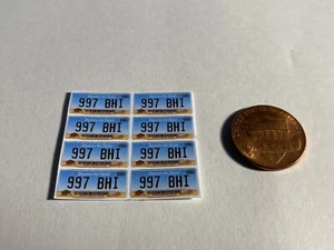 Calcomanías de matrículas de Dakota del Norte a escala 1/18 para modelos r / c y Diecast - Imagen 1 de 2