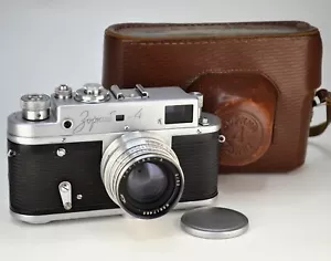 FULLY SERVICED! 1966 SOVIET USSR "ZORKI 4" RF CAMERA + JUPITER-8 lens M39 f2/50 - Picture 1 of 10