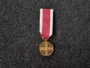 (S1-492) Orden Jerusalem Pilgerkreuz gold Miniatur Miniaturorden Orden - Bild 1 von 2