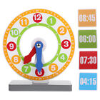 Wooden Montessori Clock for Kids Learning Time Math Education Supplies-