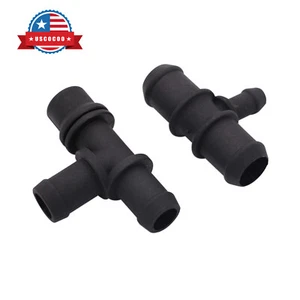 Pair of Heater Hose Tee Connector Fit for 2010-2013 Ford Transit Connect 2.0L - Foto 1 di 8