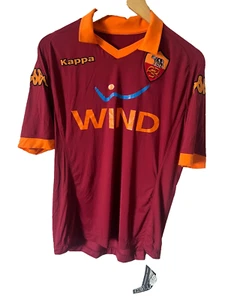 Kappa 2012-13 Roma Home Fußball Trikot Shirt Herren XL Burgund | Brandneu - Bild 1 von 11