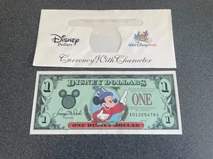 1997 1 $ Disney Dollar Mickey Mouse 25th Anniversary A01225478A selten mit Geldbörse - Bild 1 von 2