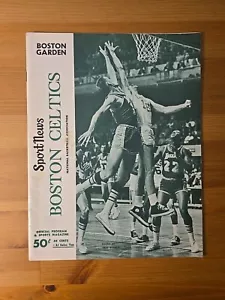 1968 BOSTON CELTICS VS. PHILADELPHIA 76ERS JAN. 28TH RUSSLE CHAMBERLAIN - Picture 1 of 12