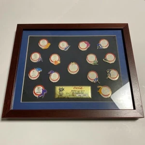 Gebrauchtes Coca-Cola 1998 Nagano Olympia Kronkorken Piktogramm Pin Set - Bild 1 von 7
