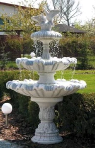 Fontäne Vögel (S983) Springbrunnen Zierbrunnen Gartendeko Deko Steinguss 195 cm - Bild 1 von 1