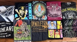 Graphic T Shirt Lot x10 Men's Medium/Small Pendleton Volcom Bob's Burgers MISC - Picture 1 of 24