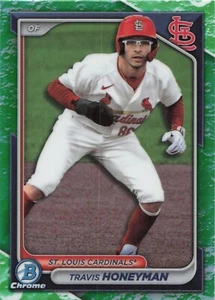 2024 Bowman Chrome Travis Honeyman Prospect Lunar Glow Refractor #BCP46 - Picture 1 of 2